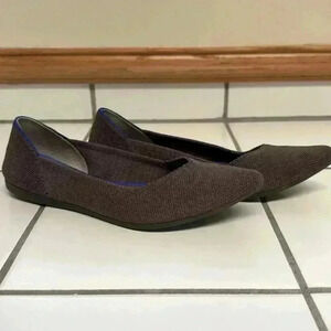 Rothy's Ponts in Mink Purple with Blue Heel Trim Size Women's 6